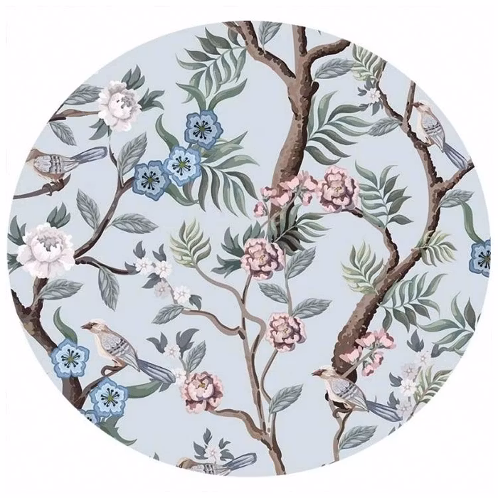 Meditationskudde Rund Blossom Birds - Love Generation