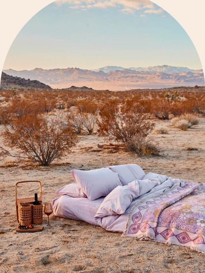Vävd filt Blush - Wandering Folk