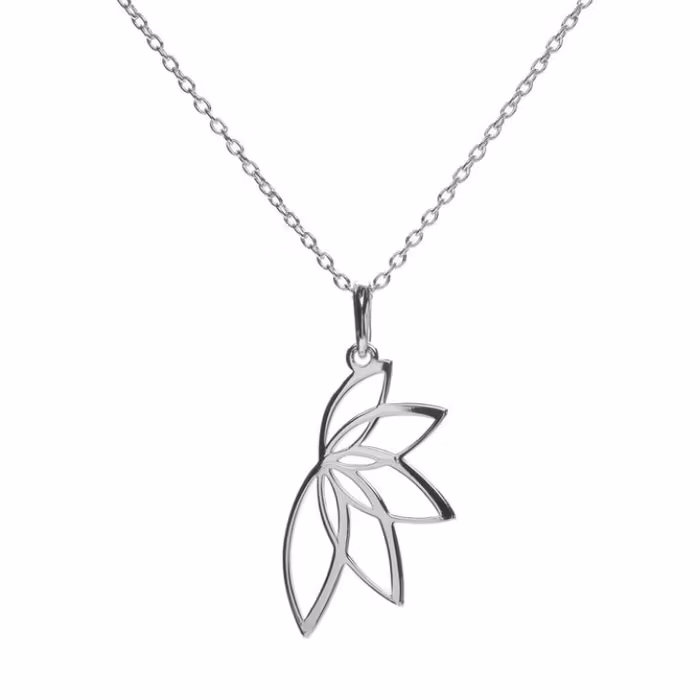 Halsband äkta silver Lotus M - Anna & Deia
