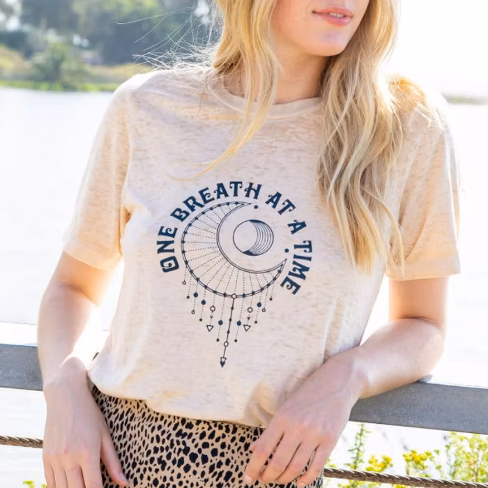 T-shirt "One Breath At A Time" - SuperLove Tees