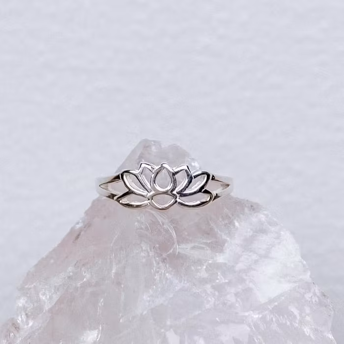 Tåring äkta silver Lotus Flower - Soul Factory
