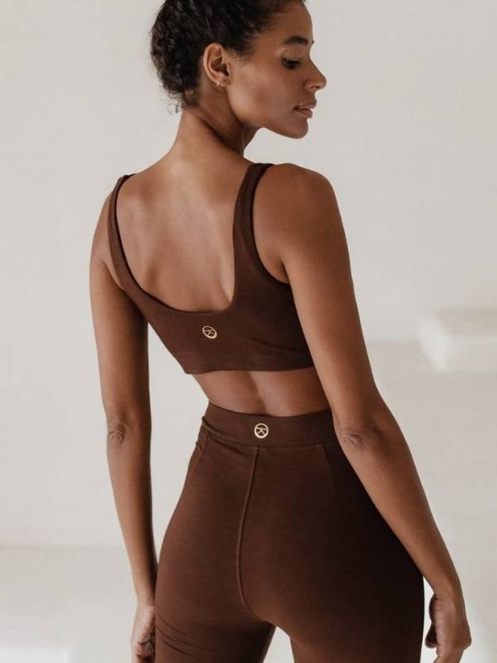 Yogaleggings Lola Bamboo Flares Chestnut - Studio K