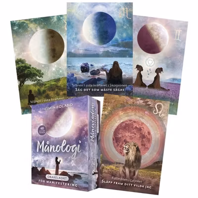 Orakelkort på svenska Månologi - Yasmin Boland