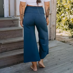 Byxor Wavy cropped Orion blue Byxor Wavy cropped Orion blue