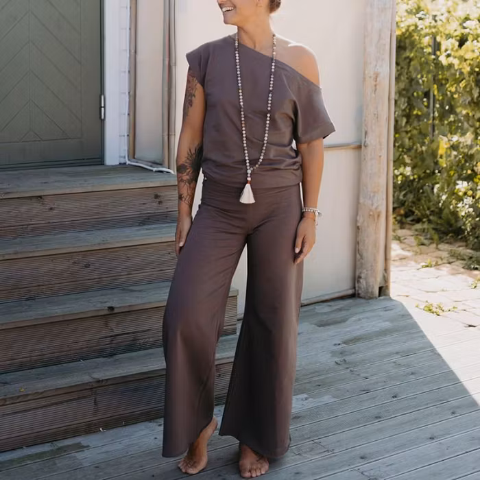 Jumpsuit Deluxe Plum Truffle - Soul Factory