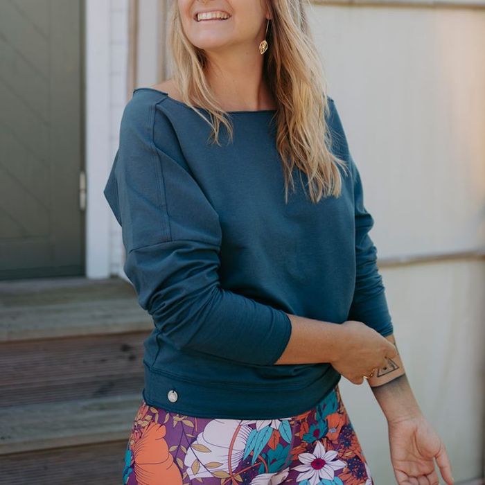 Tröja Boat Neck Sweater Orion Blue - Soul Factory