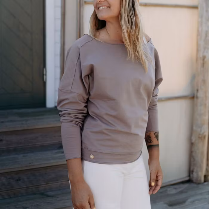 Tröja Boat Neck Sweater Cinder - Soul Factory