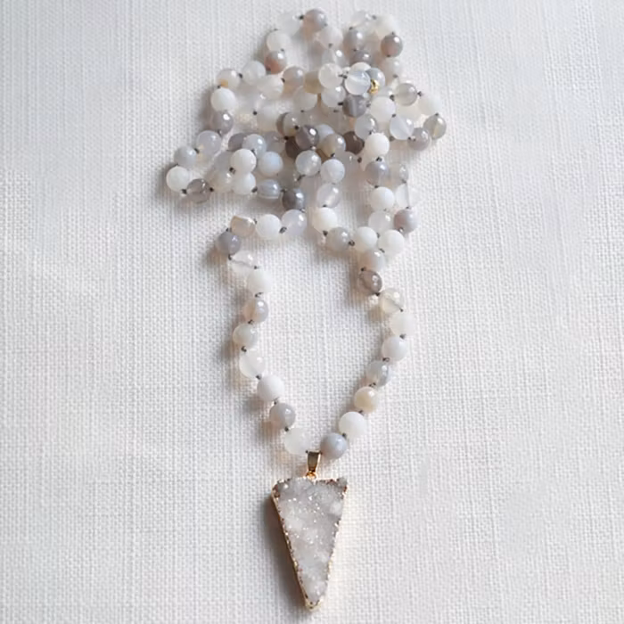 Mala halsband Agat - Nouelle