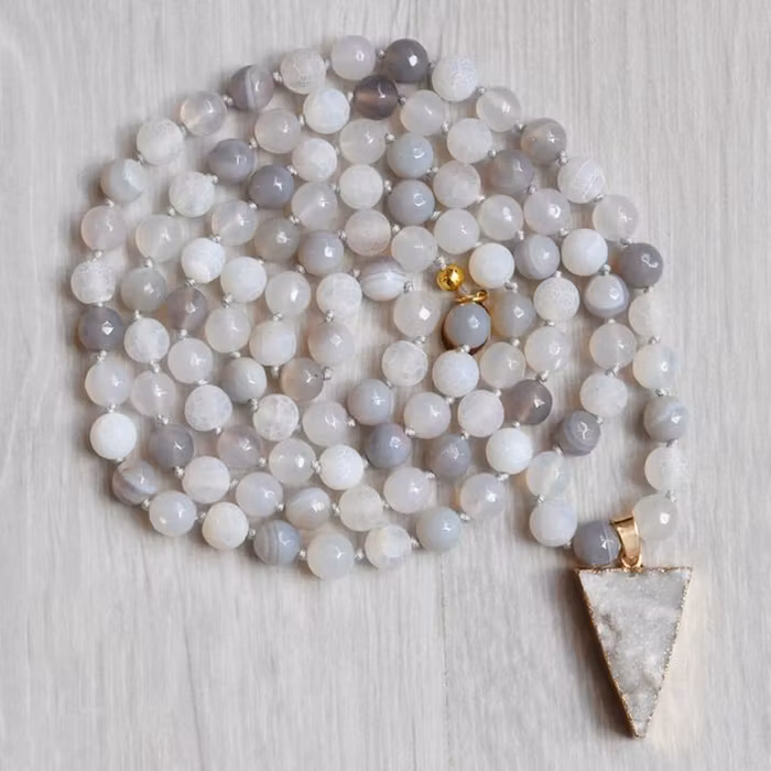 Mala halsband Agat - Nouelle