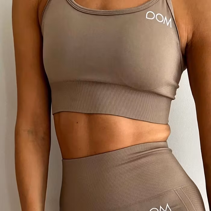 Sport-BH Yoga Seamless Maya Dark Polish Brown - DOM