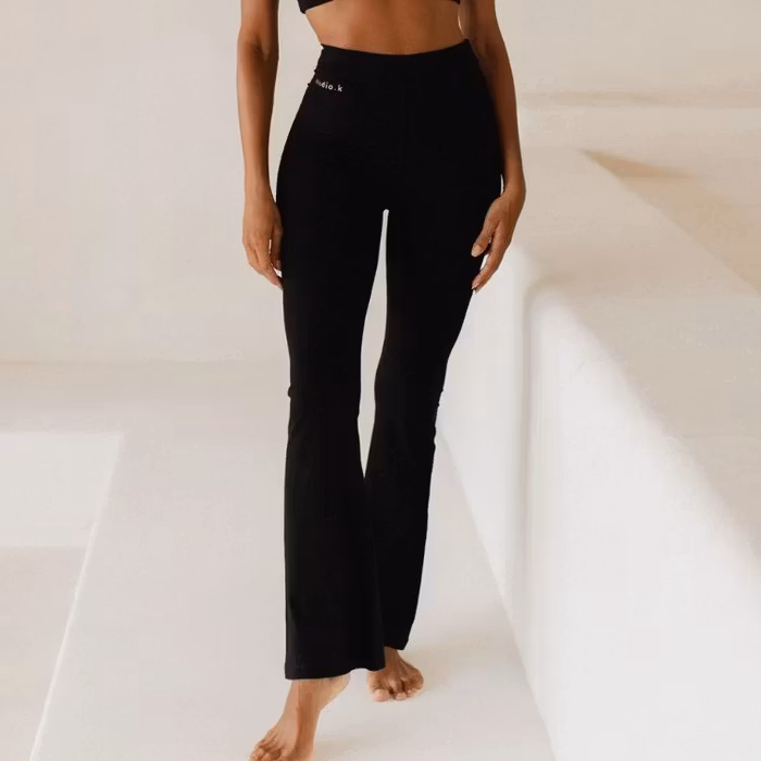 Yogaleggings Lola Bamboo Flares Black - Studio K