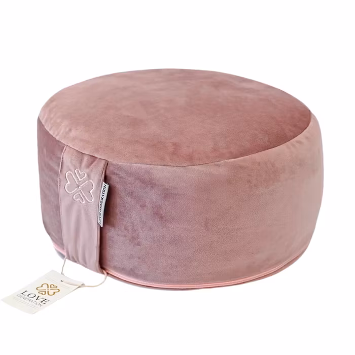 Meditationskudde Sammet Pale Pink - Love Generation
