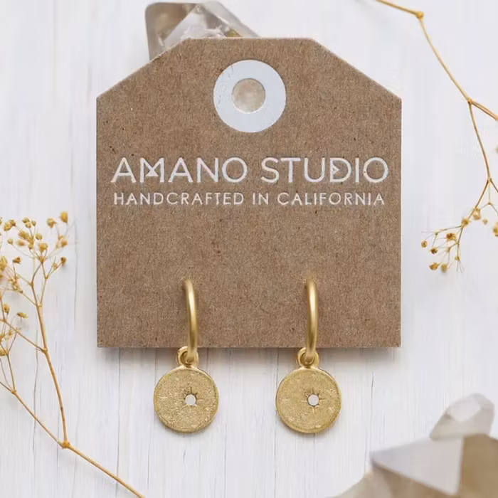Örhänge Estrella Hoops Opal - Amano Studio