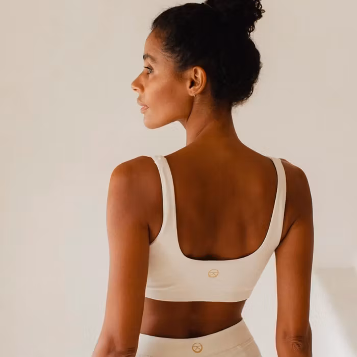 Yoga-Top Inez Bamboo Bralette Snow White - Studio K