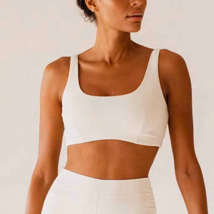 Yoga-Top Inez Bamboo Bralette Snow White - Studio K