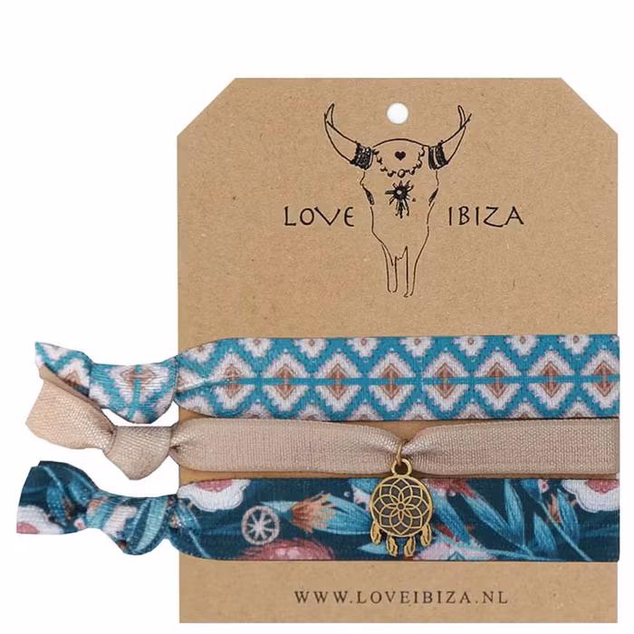 Hairties hårband/armband Dreams are there to catch - Love Ibiza