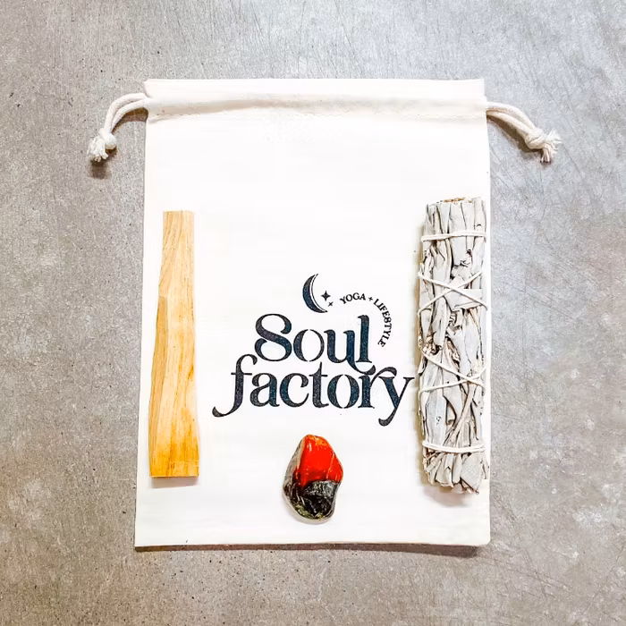 Smudge kit med Palo Santo White sage & Dragon stone
