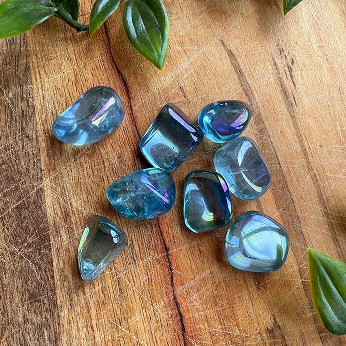 Aqua Aura kristall Tumlad