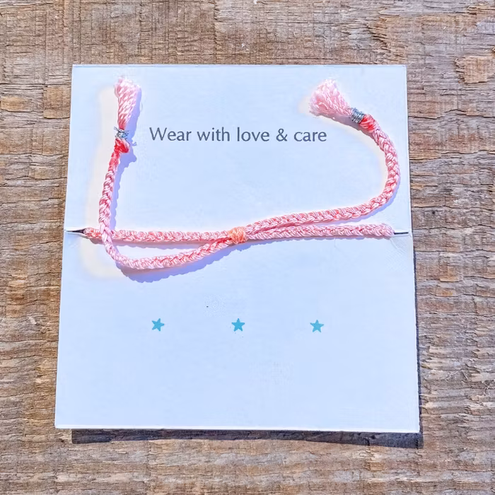 Armband Love No Fear Pink - Santa Ni