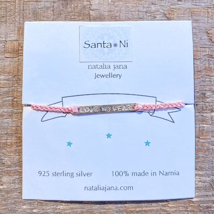 Armband Love No Fear Pink - Santa Ni