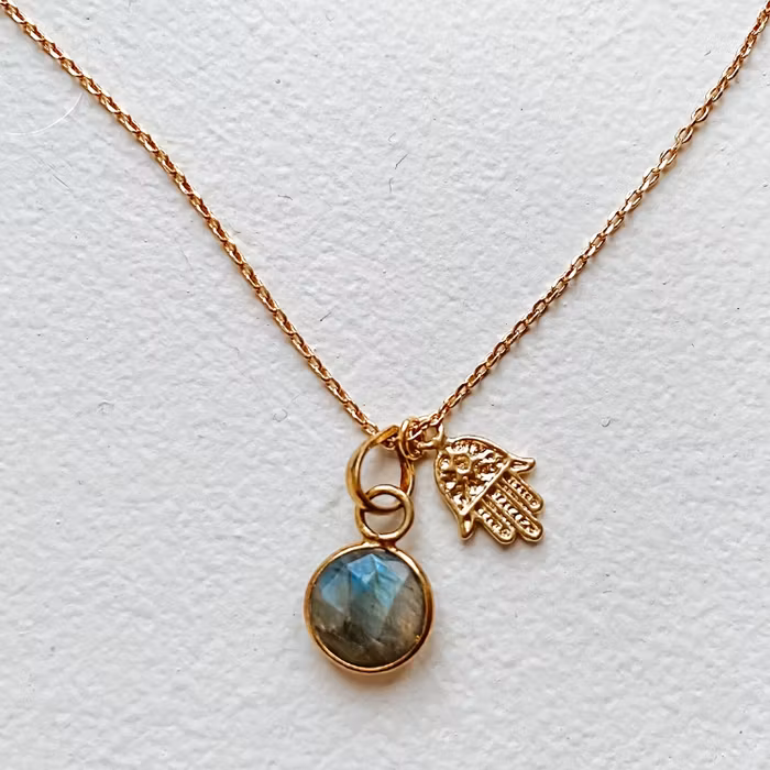 Halsband Hamsa Labradorit - FRIIHOF+SIIG