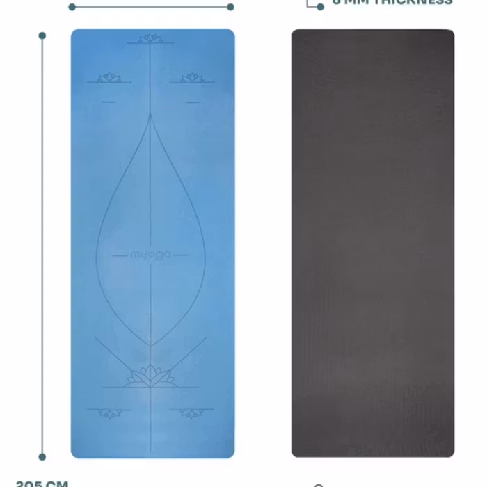 Yogamatta Alignment XL Blue (Extra stor)