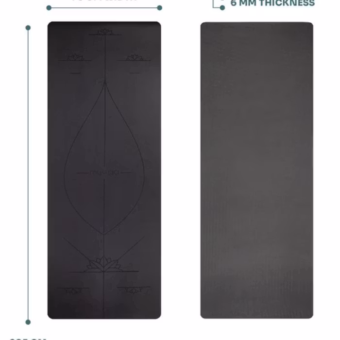 Yogamatta Alignment XL Black (Extra stor)