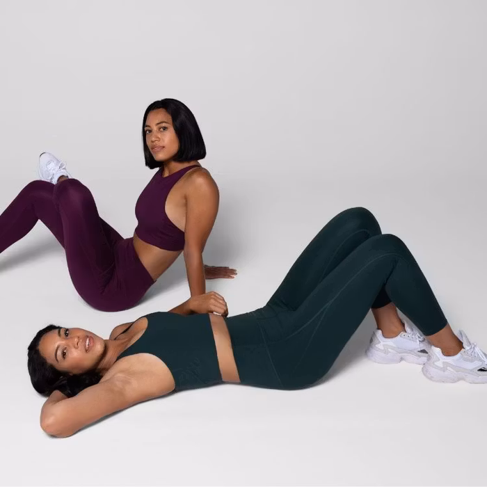 Yoga leggings Compressive High rise Long Moss  - Girlfriend Collective