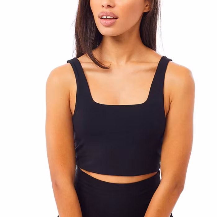 Yogatopp Carré Bralette Black - Mandala