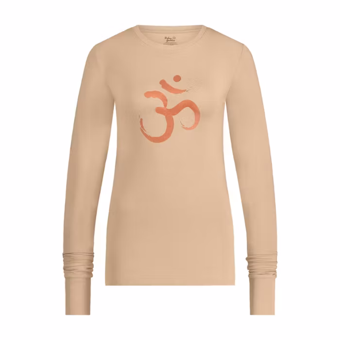 Yogatröja Karuna OM Longsleeve Sand - Urban Goddess