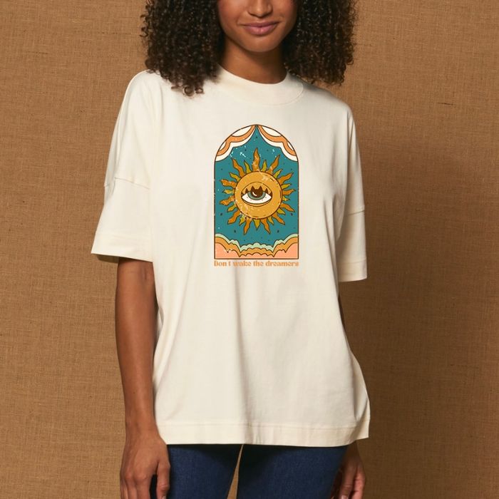 T-shirt Oversize Don't Wake The Dreamers Natural Raw - Soul Factory