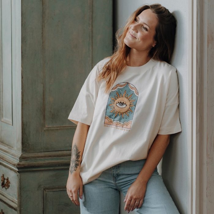 T-shirt Oversize Don't Wake The Dreamers Natural Raw - Soul Factory