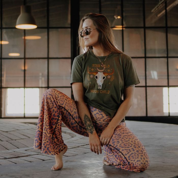 T-shirt  Stay Wild Moon Child Khaki - Soul Factory