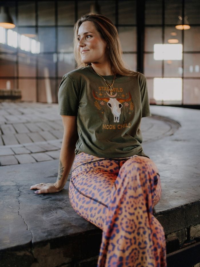 T-shirt  Stay Wild Moon Child Khaki - Soul Factory