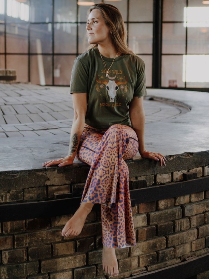 T-shirt  Stay Wild Moon Child Khaki - Soul Factory