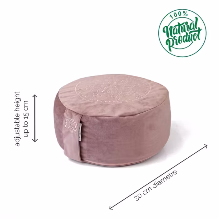 Meditationskudde Sammet Velvet Pink - Love Generation