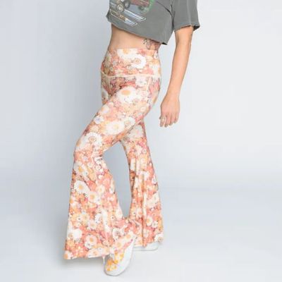 Yogaleggings Sisters of the Sun Crop Bell Bottom - Teeki