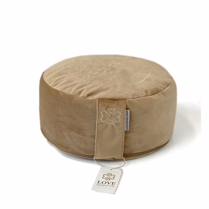 Meditationskudde Sammet Velvet Gold - Love Generation