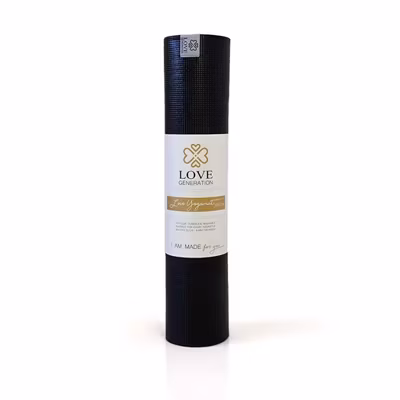 Yogamatta Extra Long Black 6mm - Love Generation Yogamatta Extra Long Black 6mm - Love Generation