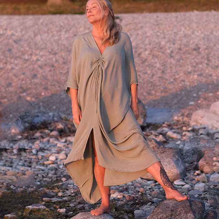 Kaftan Drawstring Sage - Mad Peach