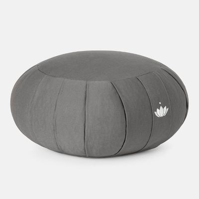 Meditationskudde Rund Athracite  35 x 15 cm