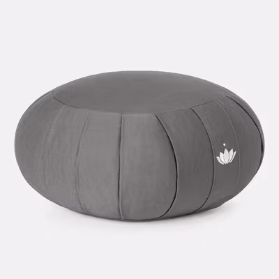 Meditationskudde Rund Athracite  35 x 15 cm