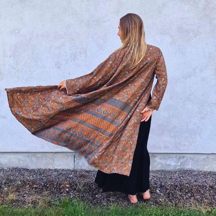 Kimono VÄNDBAR återvunnet silke Nr 25