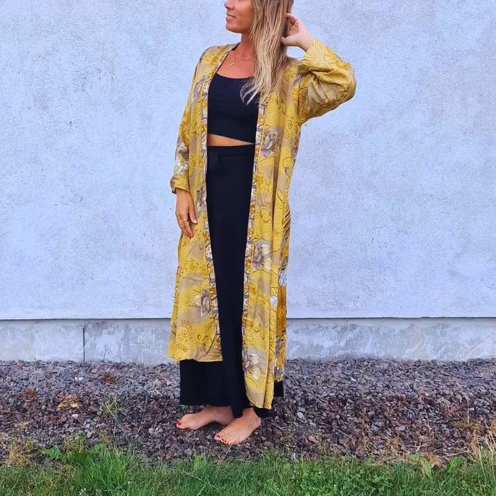 Kimono VÄNDBAR återvunnet silke Nr 25