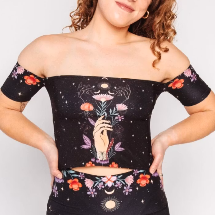 Off the shoulder Bandeau Celestal Timing - Yoga Democracy