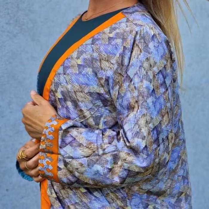 Kimono VÄNDBAR återvunnet silke Nr 98