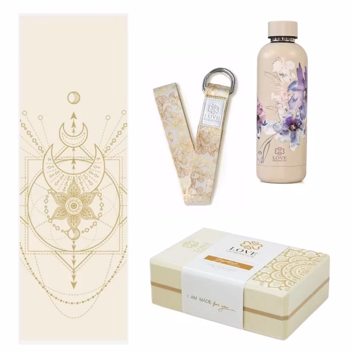 Yoga-Kit Sacred Mandala Ivory Extra Thick 6mm