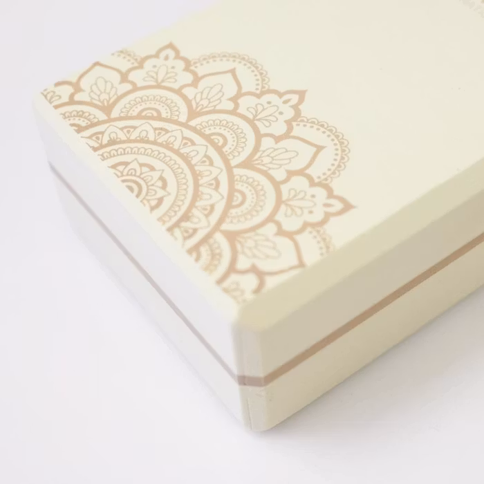 Yoga-Kit Sacred Mandala Ivory Extra Thick 6mm