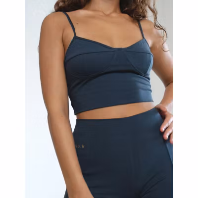 Yoga-BH Ylva Bamboo Bralette Ocean Blue - Studio K Yoga-BH Ylva Bamboo Bralette Ocean Blue - Studio K