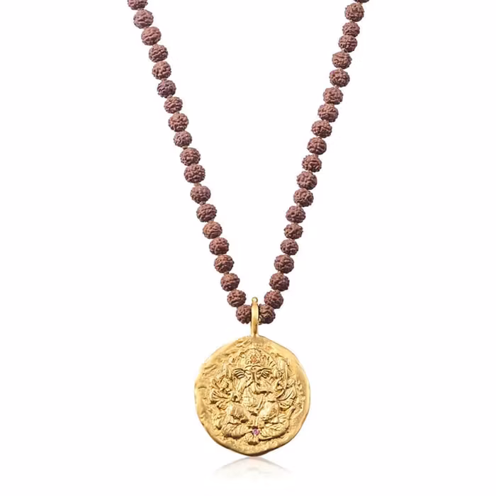 Mala halsband Ganapati Rudraksha Necklace - Ananda Soul